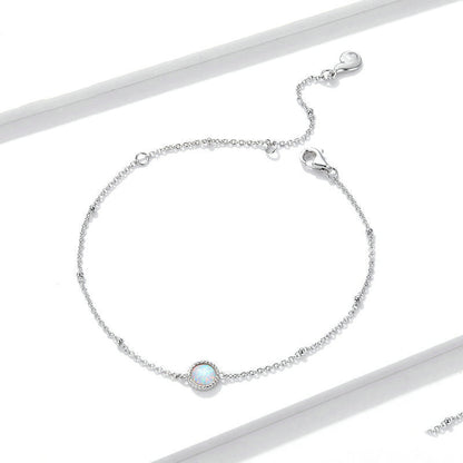Opal Solitaire Bracelet