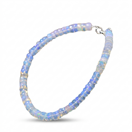 Natural Multi-Fire Opal Beaded Bracelet